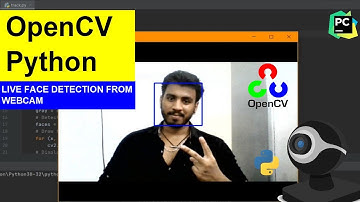 Face detection from web cam  using Opencv and python in PyCharm IDE