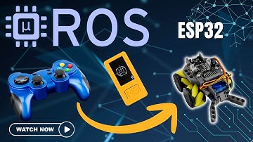 ESP32 Rover with Micro ROS & ROS2 | M5StickC Plus 2 + RoverC Pro + Game Controller