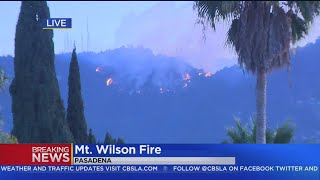 Mt Wilson Fire Visible From All Over San Gabriel Valley Foothills