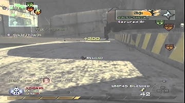 FLAWLESS NUKE ON SCRAPYARD w/ UMP45 (MW2 GAMEPLAY)