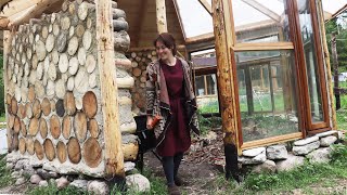 Building a  cordwood greenhouse | Off- grid Estonia | story 22