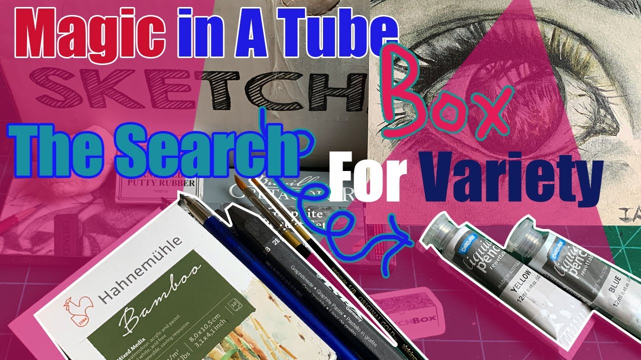 June 2020 Premium Sketchbox/Graphite in a Tube/Derivan Liquid Pencil/Variety Makes a Great Art Box