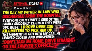 They Abandoned My Father-in-Law at the Hospital… Then He Whispered, Drive to My Lawyer. Dad Journey