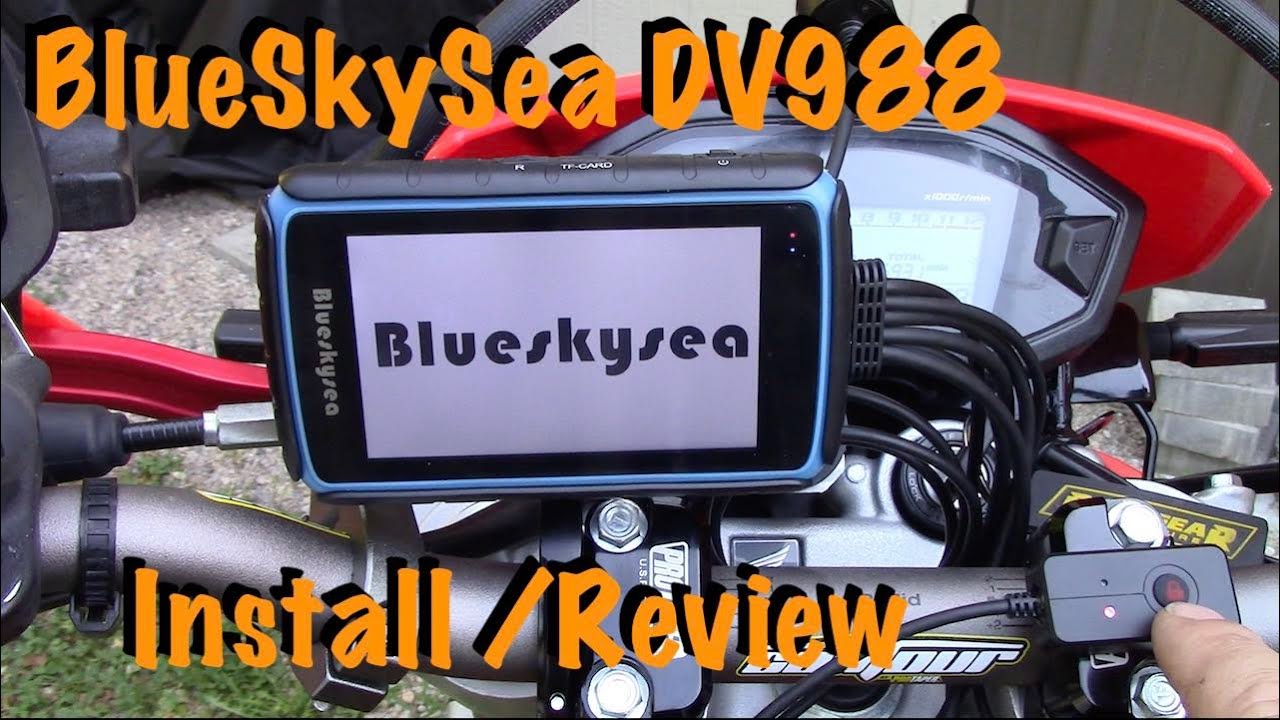 BlueSkySea Motorrad Dashcam Wasserdichtes WIFI Vorne + Hinten