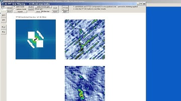 Filtering of plow scars in GPR time slice data using 2D FFT
