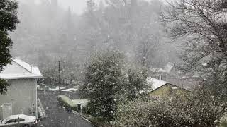 Snow In Downtown Sonora, CA