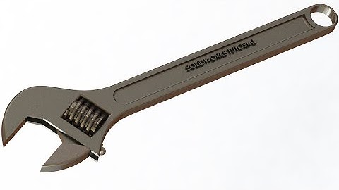 SolidWorks Tutorial #191: Adjustable spanner ( wrench 1 )