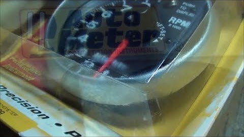 AUTOMETER MONSTER TACH with SHIFT LIGHT - new toy for the 1955 VW BUG