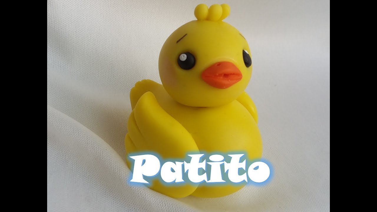 pato paso a paso porcelana fria super facil 5 min. patito animales de la granja parte II