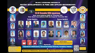 Two Days, 3rd International Conference on Recent Developments in Pure and Applied Mathematics