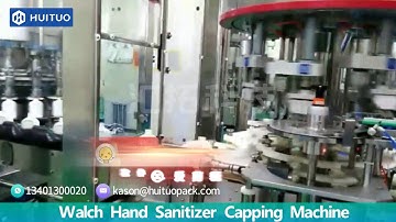 Huituo automatic bottle liquild hand wash, antiseptics, sanitizer screw sealing capping machine
