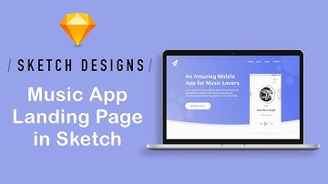 Designing a Landing Page for a Music App using Sketch