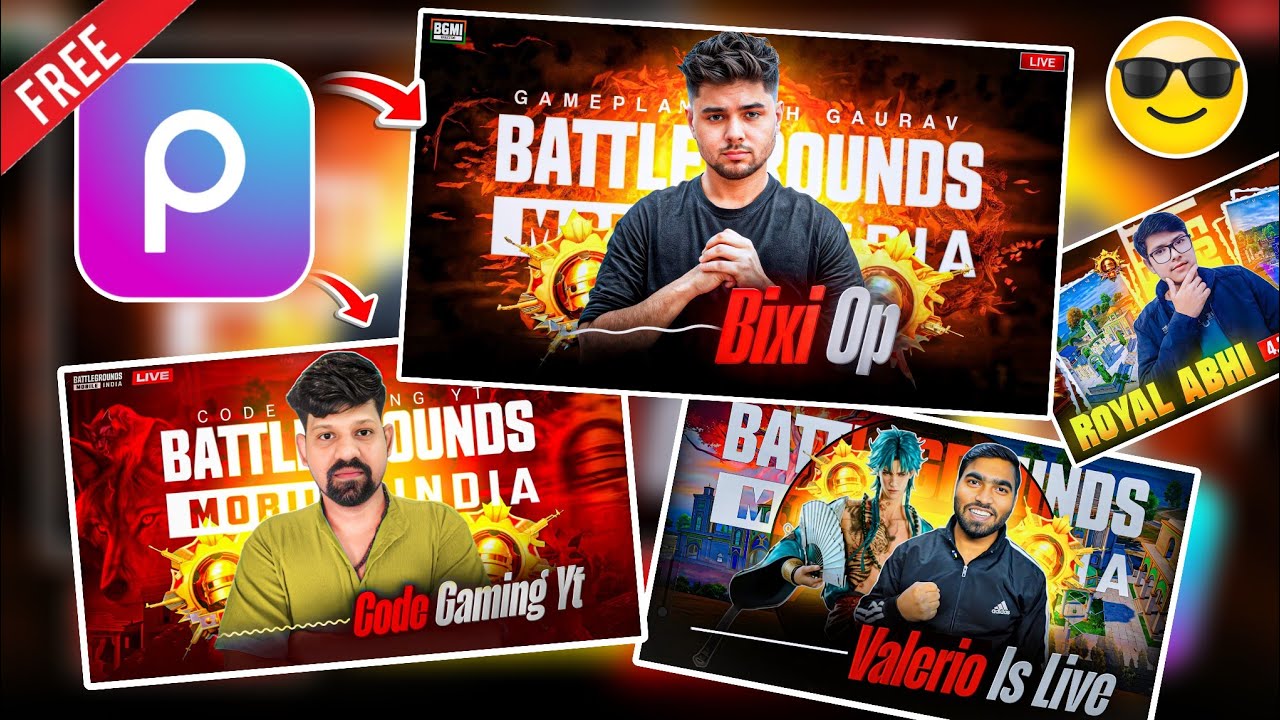 BGMI Live Stream Thumbnail Tutorial | How to make Gaming Thumbnail on Android