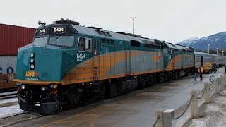 Riding via rail's canadian in winter is a different experience than
during the peak season when train can be 20+ cars. this march 2014
consist was cozy...