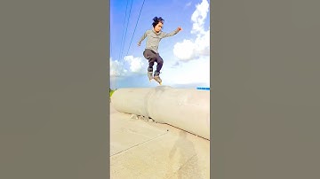 180 jump on inline skate 🔥 #indianskater on street #short #reels #tiktok Videos