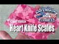 Resin Casted Paper Heart Knife Handles | BergKnifemaking Tutorial