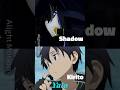 Shadow VS Kirito┋#anime #animeedit #swordartonline #sao #theeminenceinshadow #shorts #edit