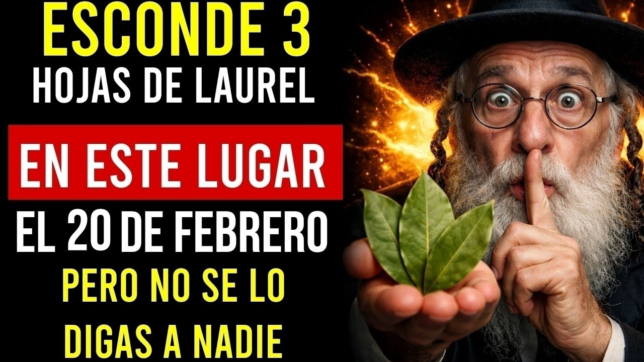 Esconde 3 hojas de laurel en ESTE lugar y serás un imán de abundancia en 2026 | Sabiduría Judía