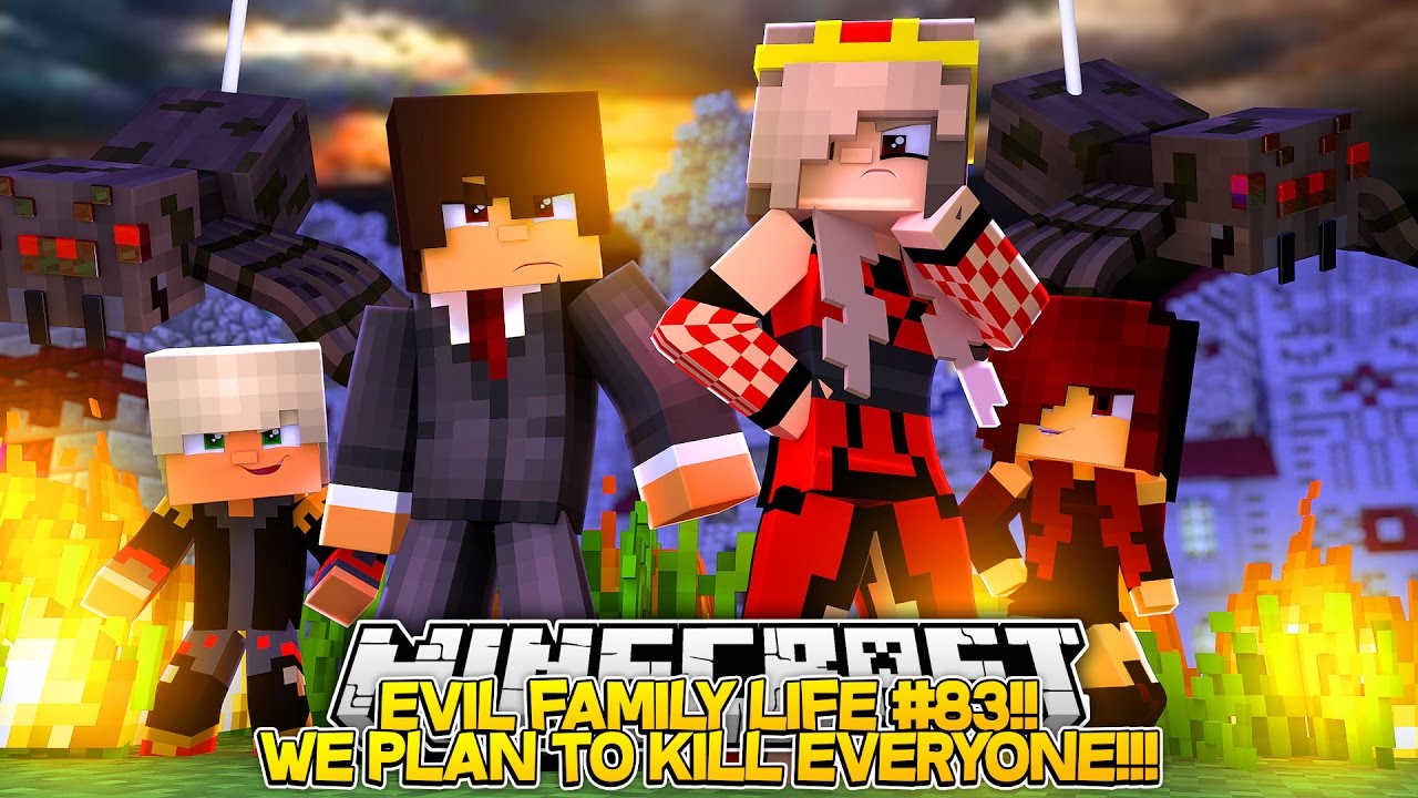 EVIL FAMILY LIFE (83)|| OUR PLAN TO KILL THE LITTLE CLUB!!!- Baby Leah Minecraft Roleplay!