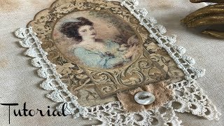 Tutorial How to Antique and Print on Inkjet Fabric