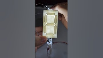Adding leds to my 7 segment mechanical display #3dprint #3dprinter #7segmentdisplay