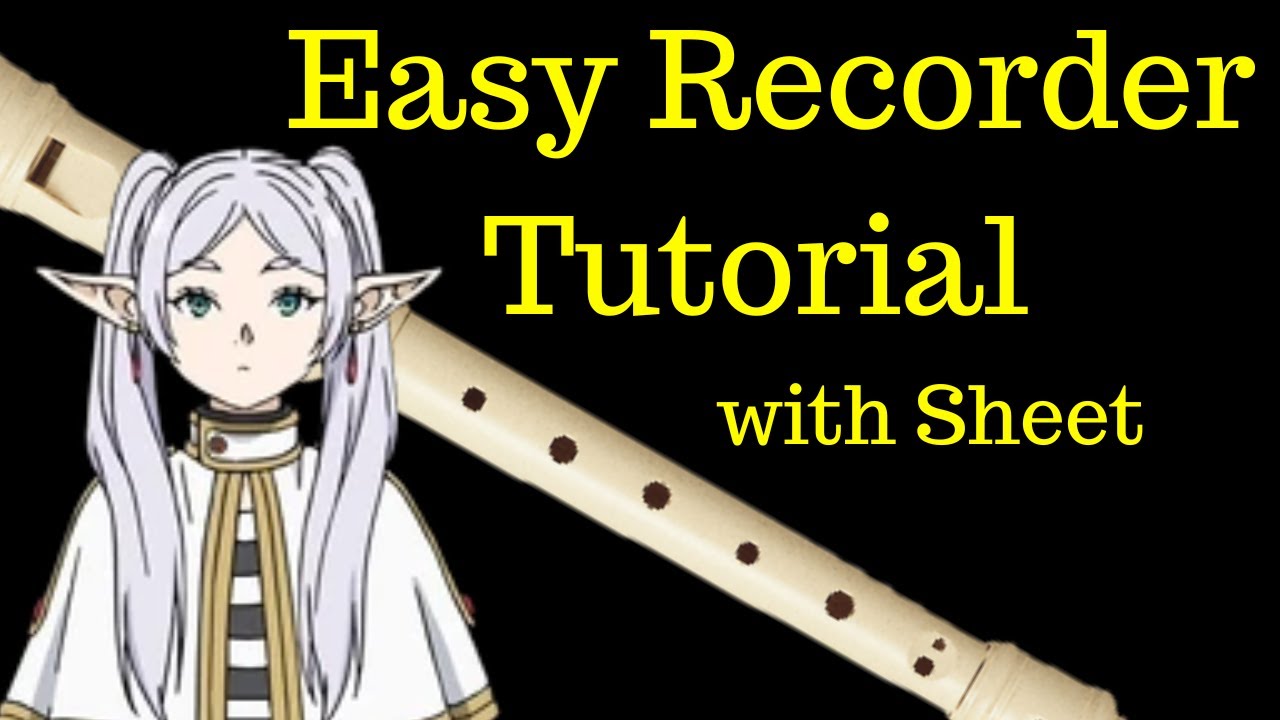 葬送のフリーレン - Yuusha 勇者 |Easy Recorder Tutorial | flauta dulce fácil | YOASOBI