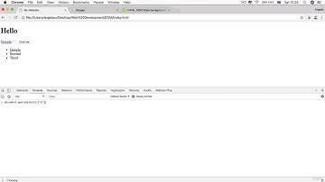 104 Manipulating HTML Element Attributes