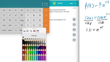 Finding the rate or time in a word problem on continuous exponential growth or decay