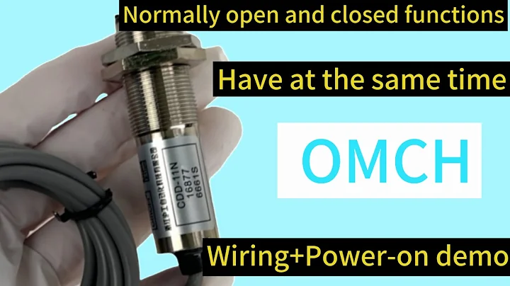 CDD-11N photoelectric sensor wiring demo + power-on demo + product intro