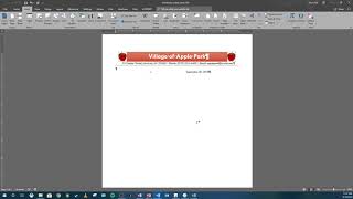 Word 2016 Mod 3 Vid 3 - Creating a Business Letter, Part I