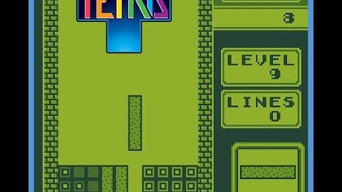 Tetris - Getting an ace start on level 9!