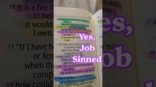 Yes, Job Sinned 🤍 Romans 3:23 1 Peter 2:21-21#BookofJob #Job #BibleReading #Christian #BookReading