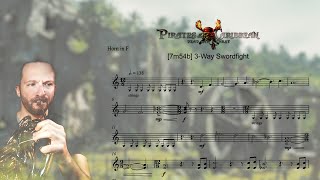 Pirates Of The Caribbean 2 - Three-Way Sword Fight || French Horn Cover