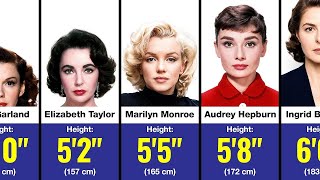 Height Comparison | 99 Classic Hollywood Actress