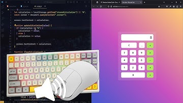 ASMR Programming - Glassmorphism Calculator with Local Storage - No Talking