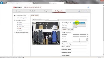 How to set video and image settings on a Hikvision DVR or NVR using a web browser