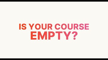 Is your Moodle course empty ? Fill it in 3 minutes with CourseAI