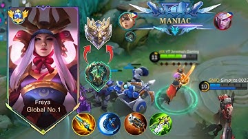 NEW SEASON NEW FREYA BUILD & EMBLEM TO EASY RANK UP?!!! ( MUST WATCH ) FREYA BEST BUILD 2025 - MLBB