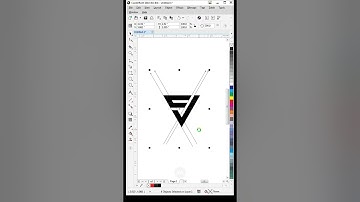 Letter CV Logo Design in Coreldraw #logodesign #shorts #coreldraw