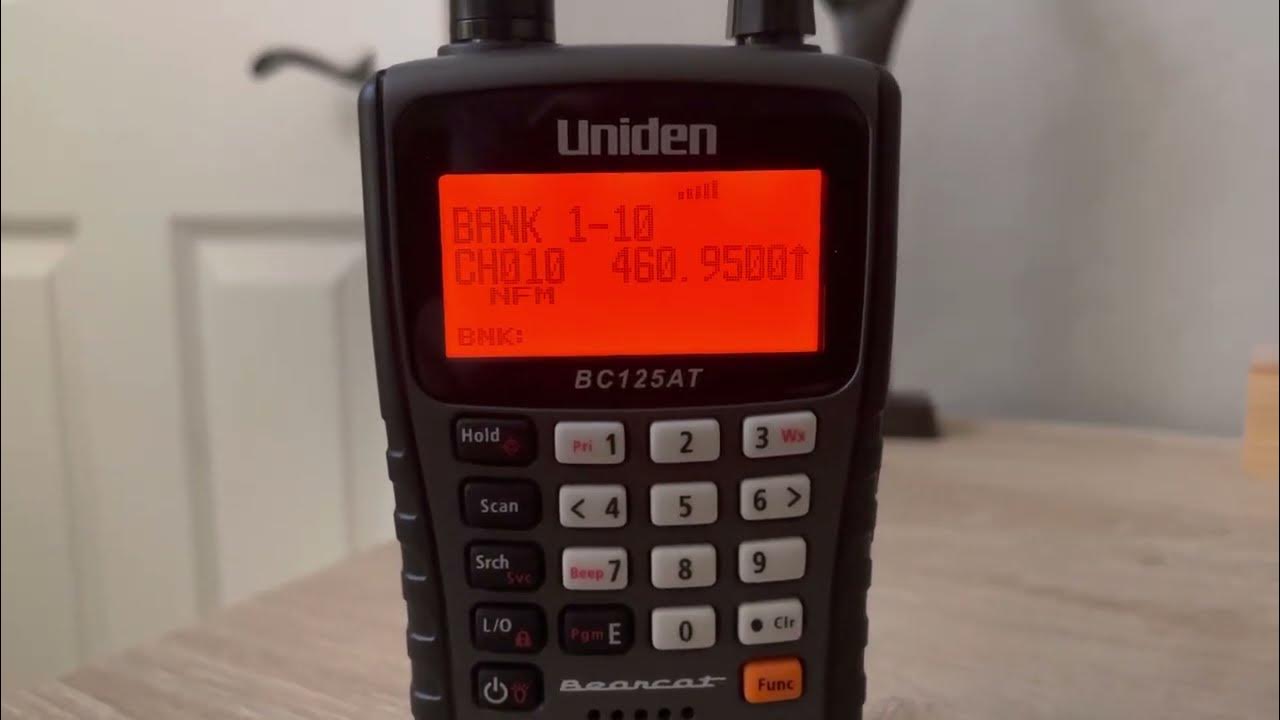 Scanning Radio Frequencies With A Brand New Uniden Bearcat BC125AT