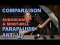 Comparaison parapluies antiuv  euroschirm  mont bell