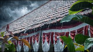 Fall Asleep Fast to Heavy Rain on Metal Roof ⛈️ 6 Hours of Deep ASMR Rain for Sleeping