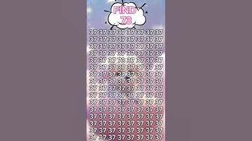 Challenge yourself to FIND 73 in 5sec #pick #your #brain