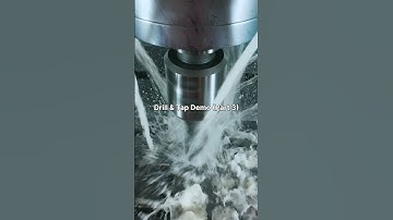 CNC Drilling & Tapping: High-Speed Machining on 1018 Steel (Part 3)  #cnc #manufacturingprocess