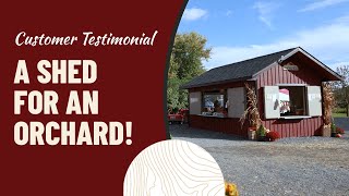 Custom Storage Shed for Brecknock Orchard in PA