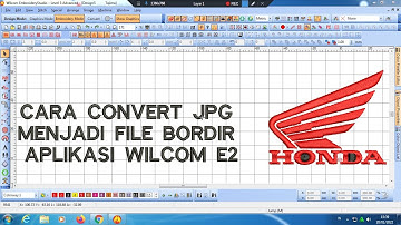 Cara mudah convert dari jpg ke bordir di aplikasi wilcom e2, Tutorial Wilcom #wilcomebroiderystudi