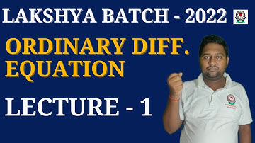 First Order First Degree Differential Equation || ode ||LECTURE -1|| IIT JAM ||CSIR-NET||GATE||OTHER