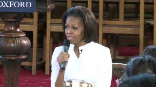 First Lady Michelle Obama visits Oxford