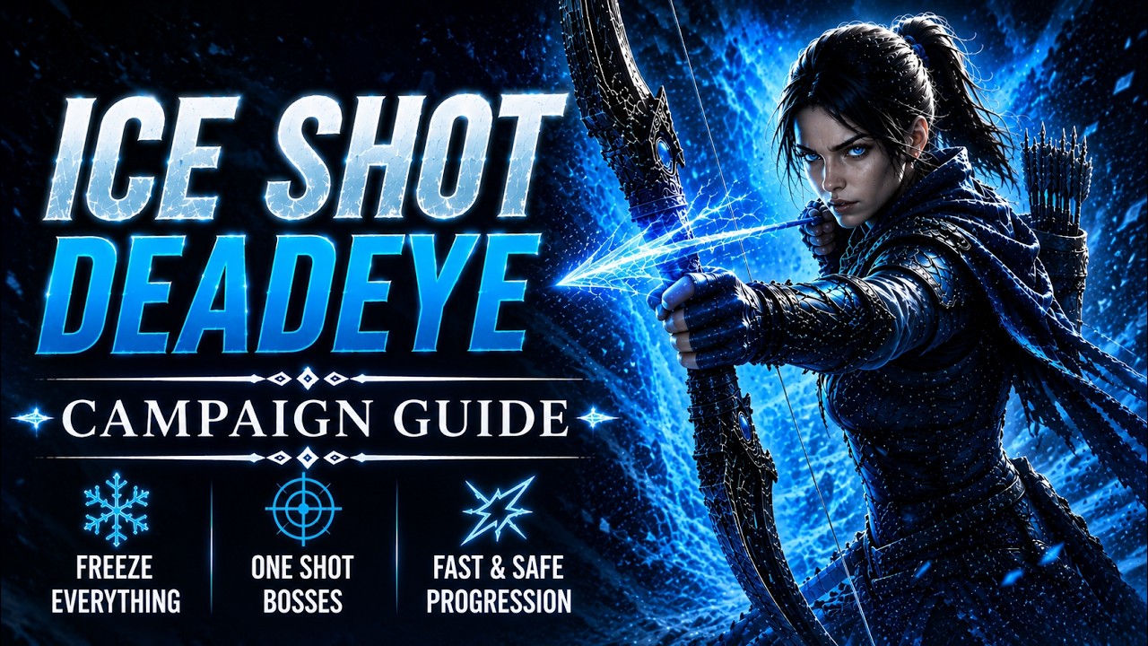 The BEST Path of Exile 2 0.5 League Starter | Ice Shot Deadeye Levelling Guide