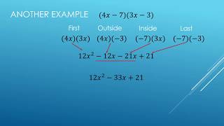 Multiplying Binomials with Distribution